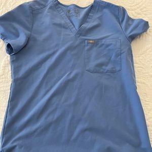 Small 1 pocket ceil blue top